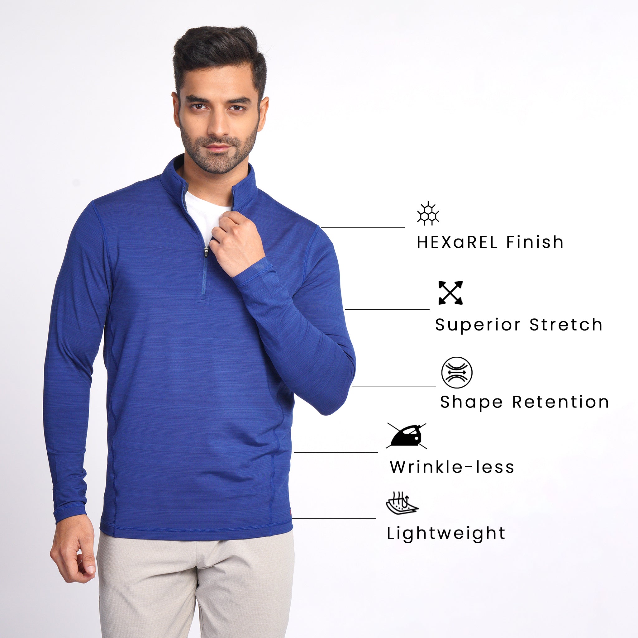 Ultra Stretch Dry Long Sleeve Half-Zip Pullover