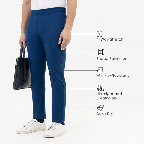 Classic Blue Work-to-Workout Pants