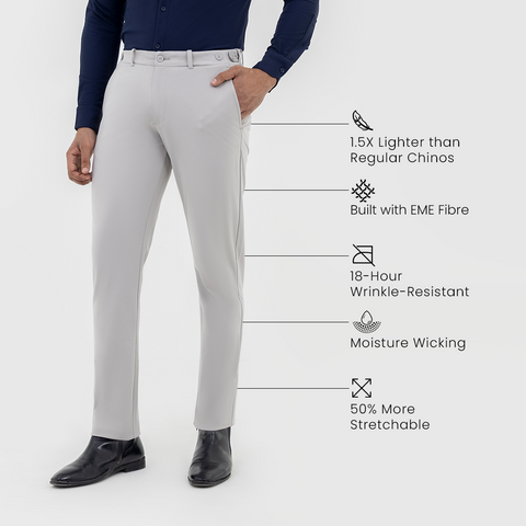 Ash Grey Tech Chinos