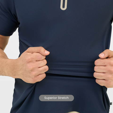 Navy ZipTech Work-Polo