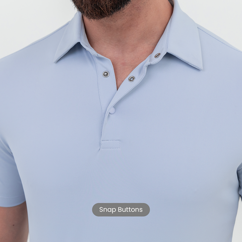 Ice Blue Smart Stretch Polo