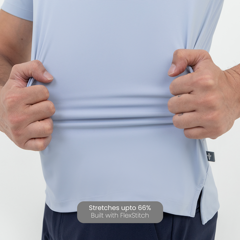 Ice Blue Smart Stretch Polo
