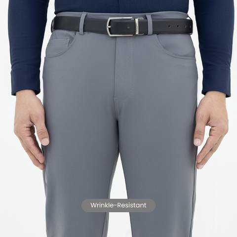 Solid Grey FlexPro 5 Pocket Pants