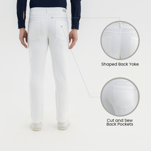 Solid White Work Tech Jeans 2.0