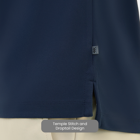 Navy ZipTech Work-Polo