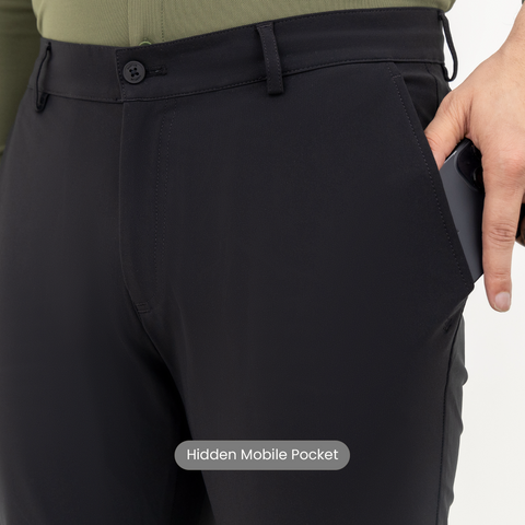 Solid Black Next-Gen Boardroom Pant