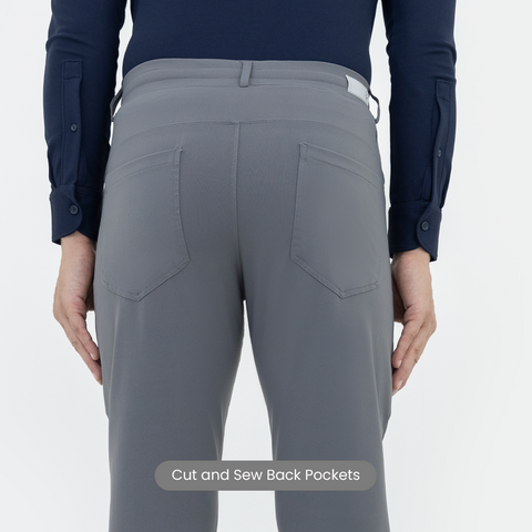 Solid Grey FlexPro 5 Pocket Pants