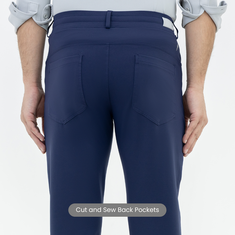 Solid Navy FlexPro 5 Pocket Pants