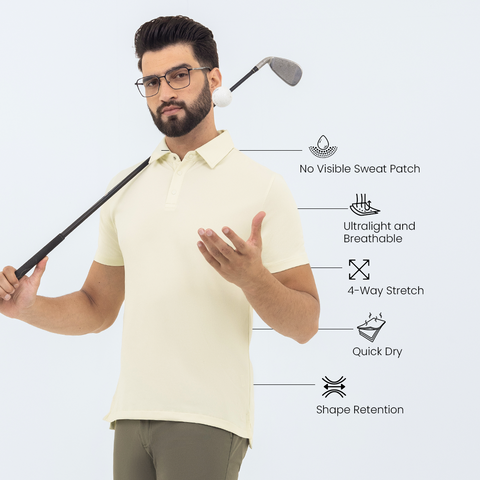 Birch Work X Golf No-Sweat Polo