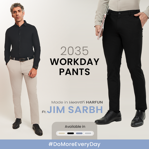 Black 2035 Workday Pants