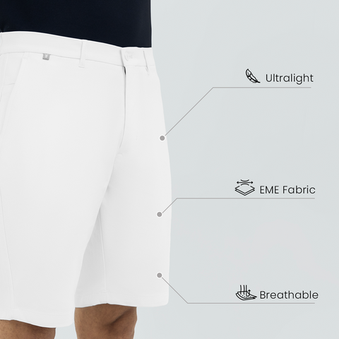 White 2035 Work Shorts