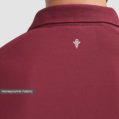 Shadow Maroon Workday Shirt with Raglan Sleeves