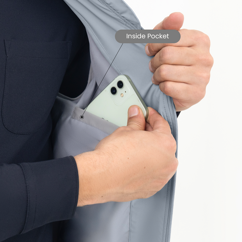 Graphite Grey Sleeveless Workday Jacket