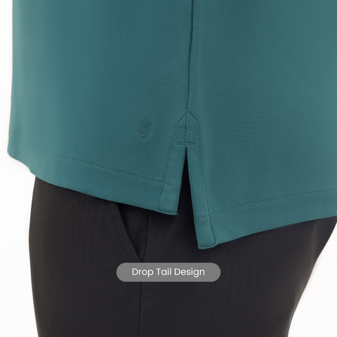 Teal Work X Golf No-Sweat Polo