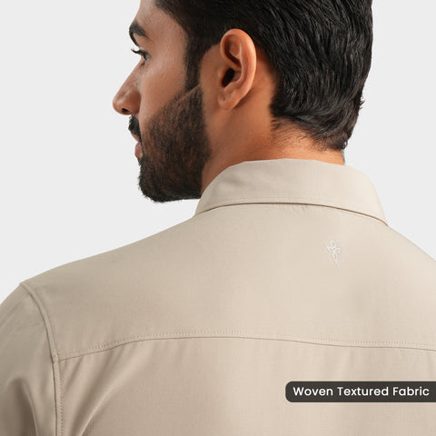 Beige PowerSnap Work Shirt