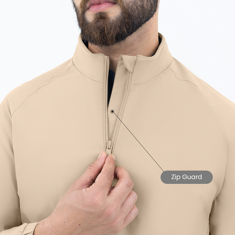 Desk Beige Workday Jacket with Raglan Sleeves