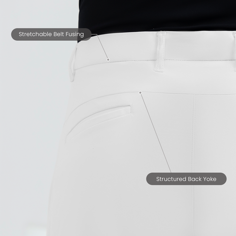 White 2035 Work Shorts