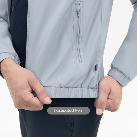 Graphite Grey Workday Jacket with Raglan Sleeves