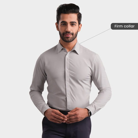 Light Grey PowerSnap Work Shirt